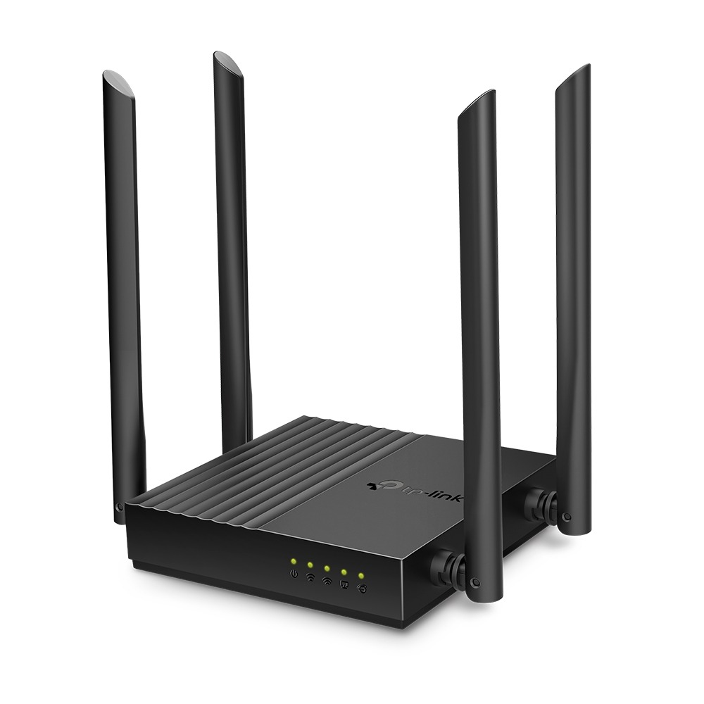 TP-LINK WiFi ruter Archer C64 AC1200 MU-MIMO 4x ekst antena/1WAN/4LAN