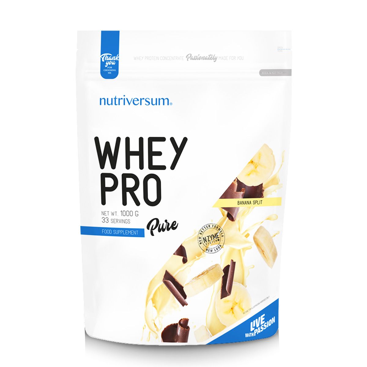 NUTRIVERSUM Whey Pro protein banana split 1kg Online prodaja Ananas