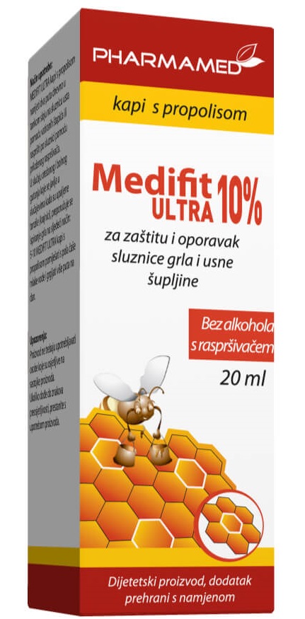 PHARMAMED Прополис 10% 20 мл безалкохолен со распрскувач | Најголема ...