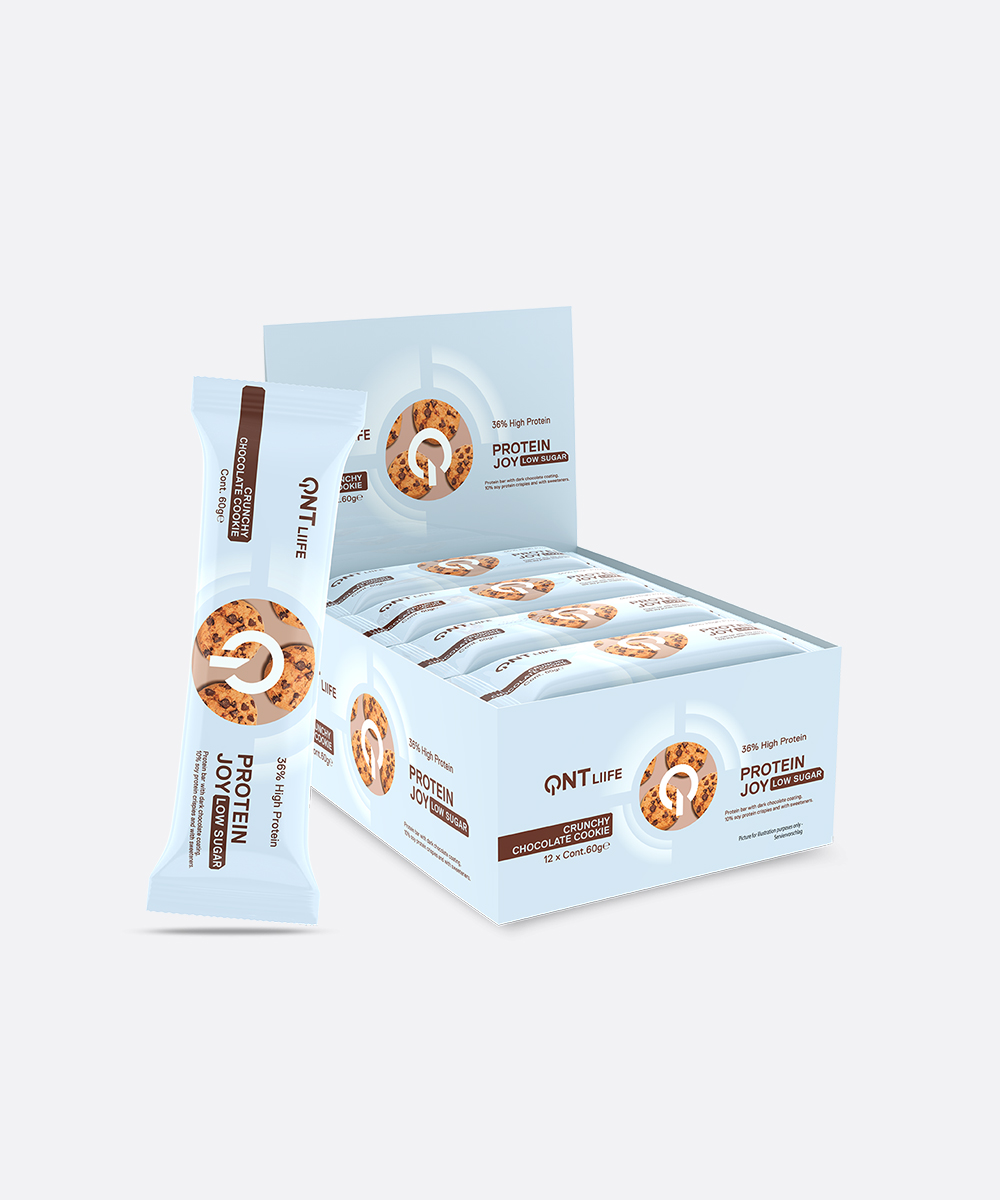 QNT Протеин joy bar crunchy chocolate cookie | 12 x 60 g | Најголема ...