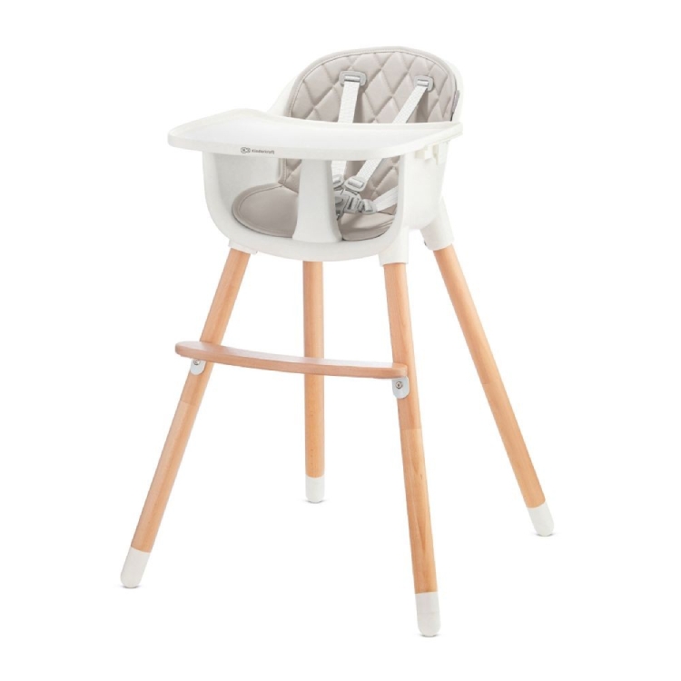 KINDERKRAFT Hranilica za bebe 2u1 Sienna, Siva