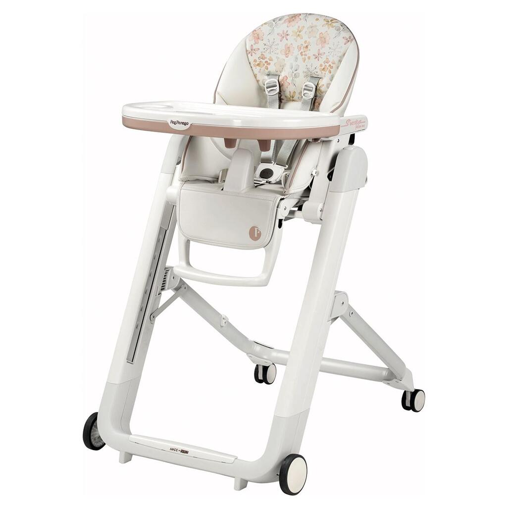 PEG PEREGO Hranilica Siesta Follow Me Aquarell, Bež-bela