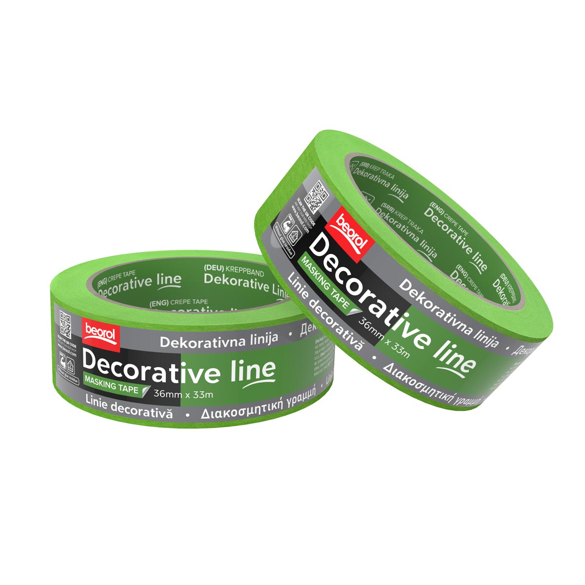 Beorol Krep traka Deco line 36mm x 33m | Ananas