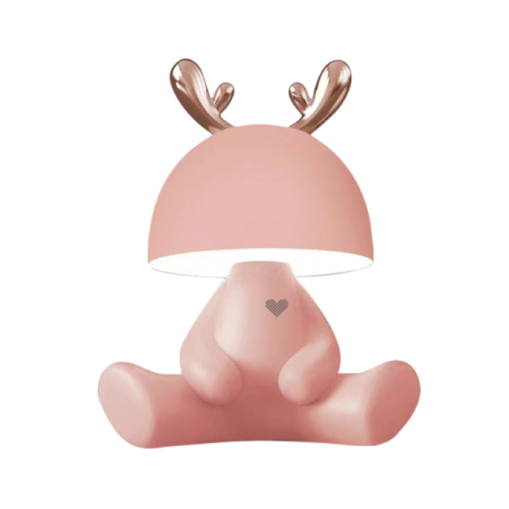 Dečija stona lampa sa bluetooth zvučnikom, 2W, Roze
