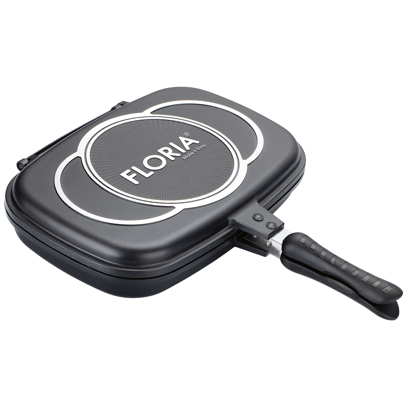 Floria Dvostruka grill tava - ZLN7019, Crna