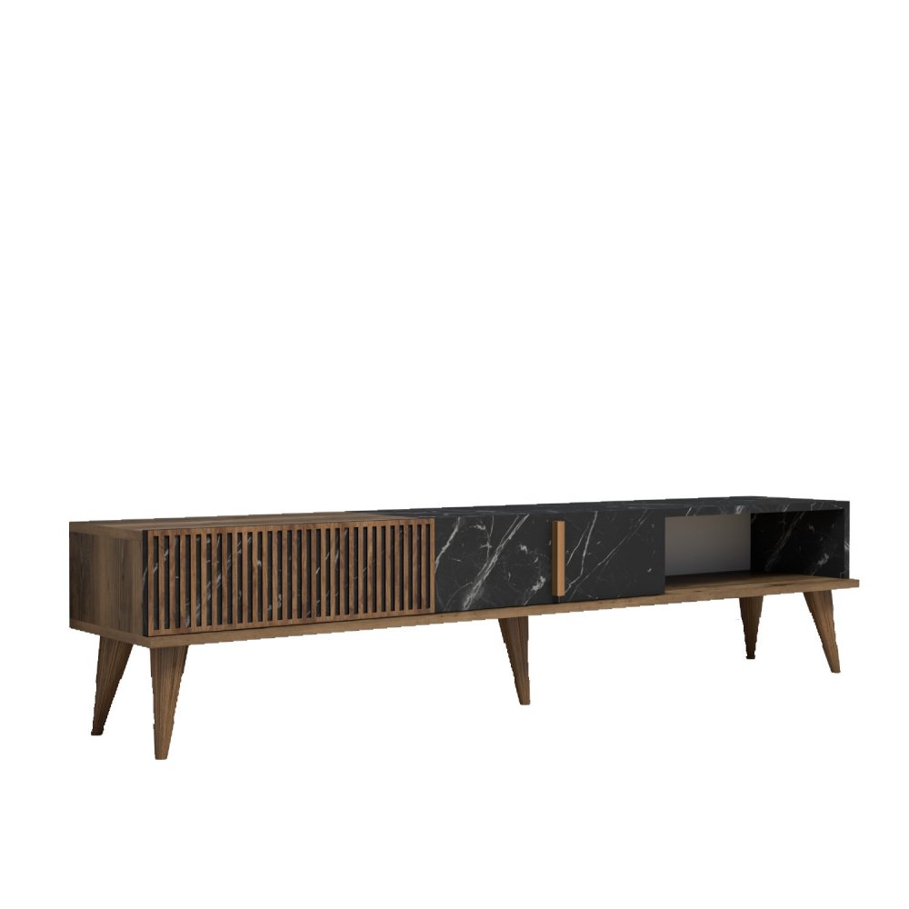 Hanah Home Milan 845HCT3093 TV polica, smeđe-crna