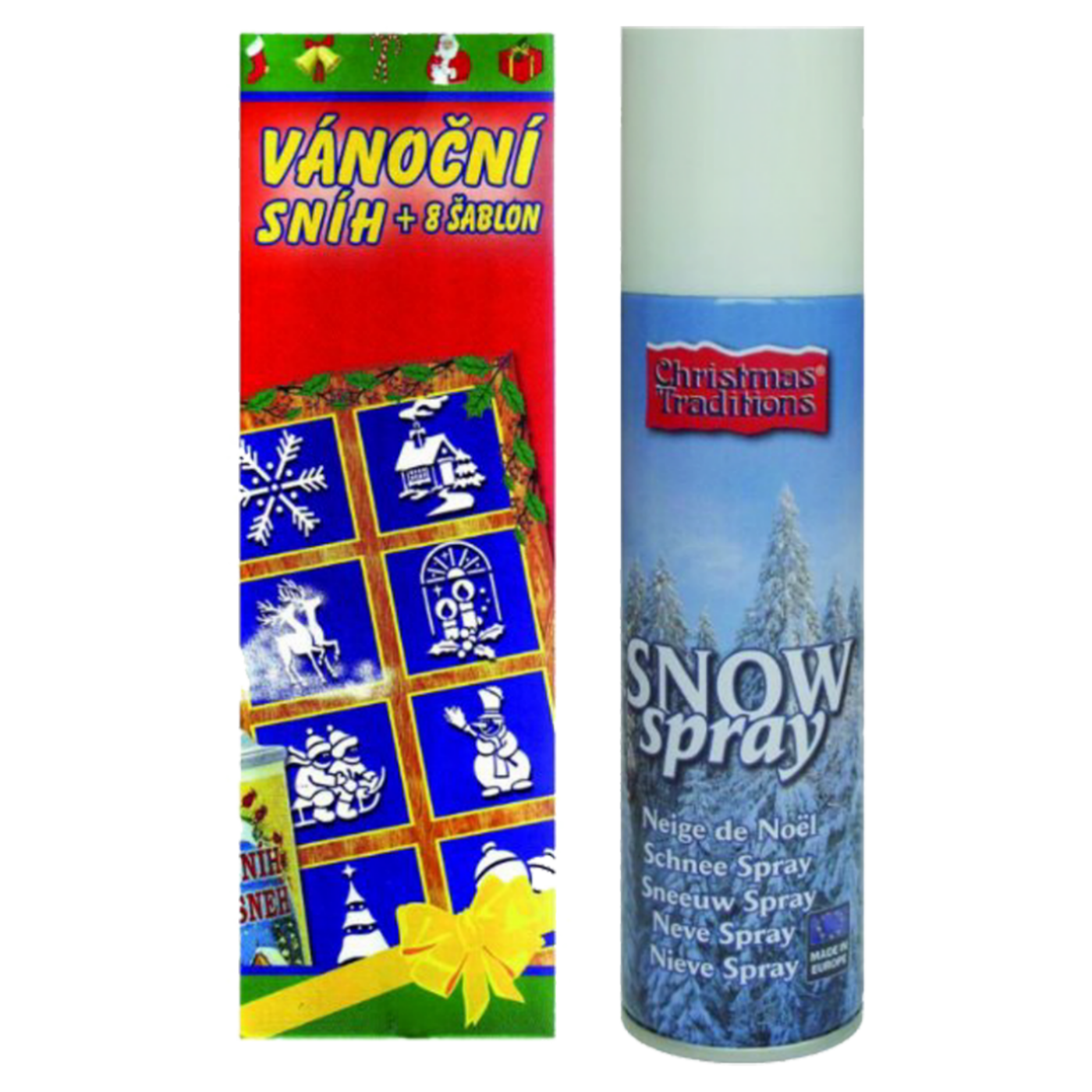 Home Dekorativni sprej, 8 šablona, 150ml - MO 430524, Bijeli