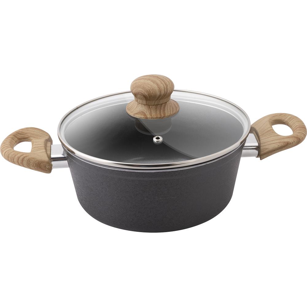 Lamart Šerpa sa poklopcem 18 cm, 1,6 litara LT 1245 Natur, Crna