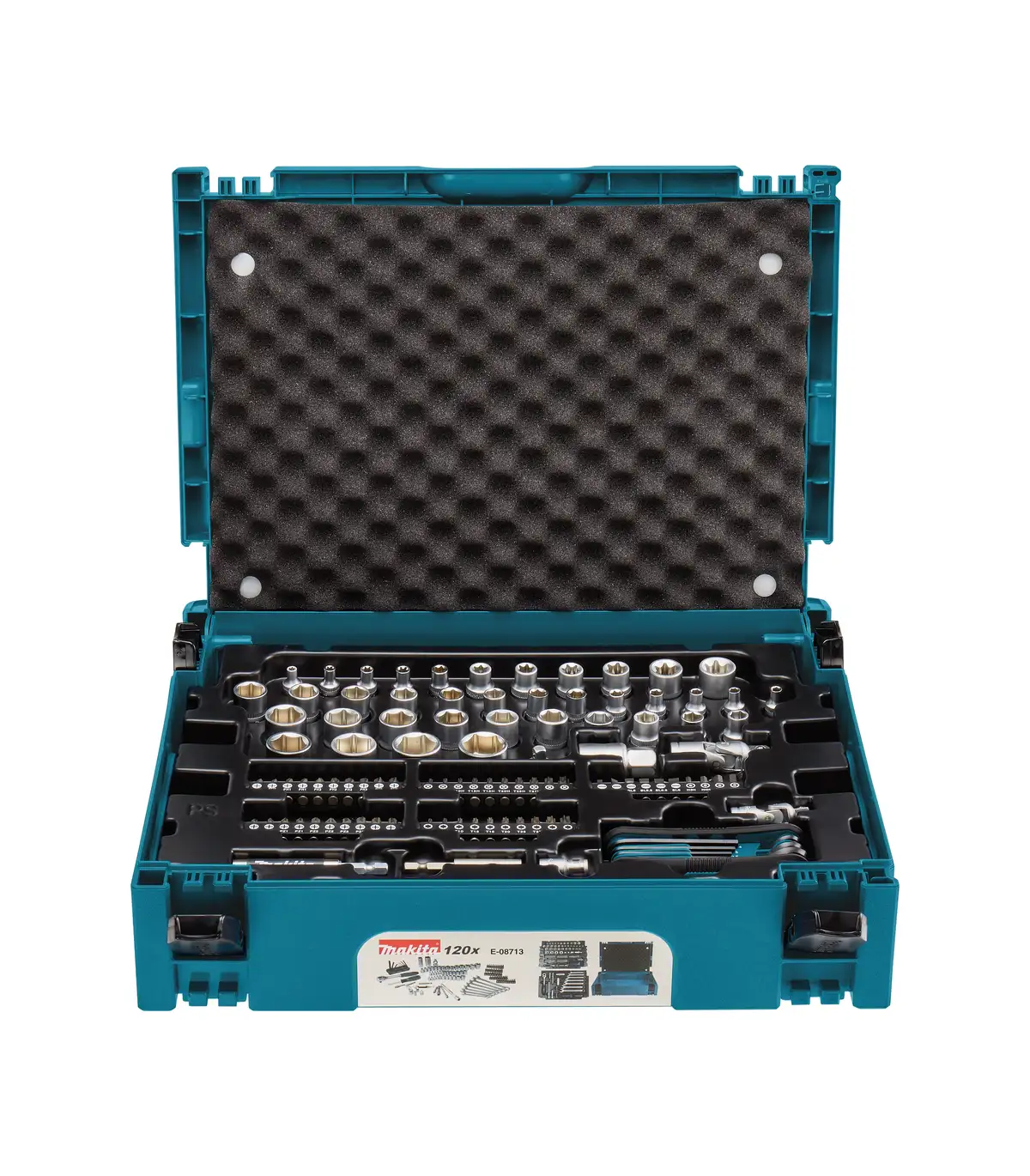 Makita 120-dijelni set nasadnih ključeva i bitova u Makpac koferu E08713