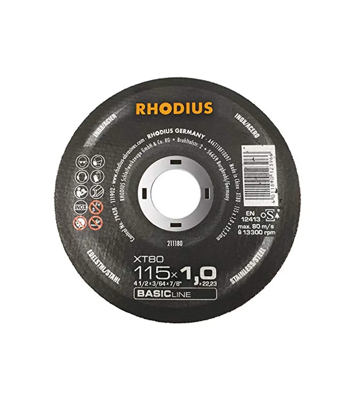 Rhodius  Rezna ploča BasicLine 115X1,0X22,23 XT80  T41