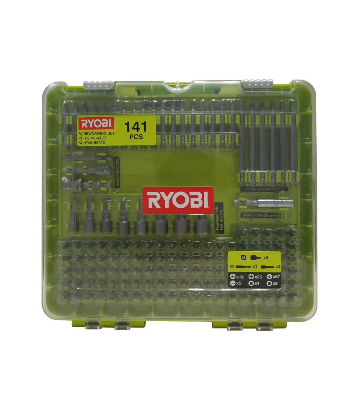 RYOBI 141-DIJELNI SET BITOVA RAKD141