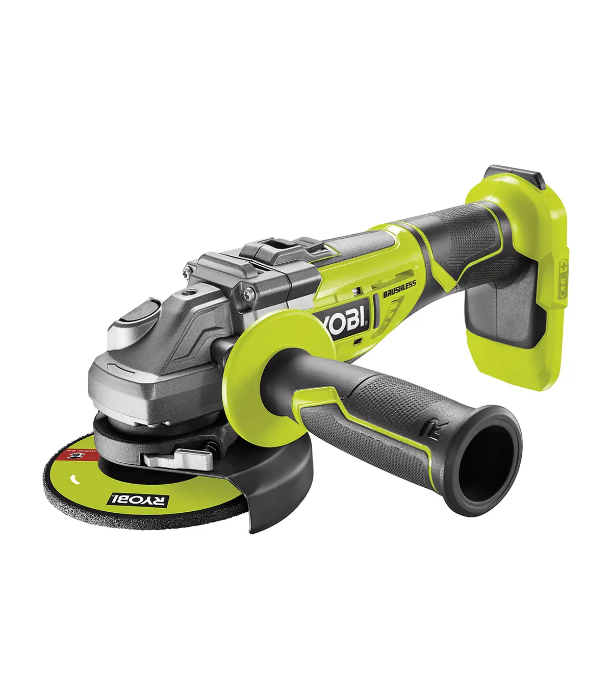Ryobi akumulatorska kutna brusilica R18AG7-0 - 18V ONE+, 125mm, BL motor, bočna ručka - SAMO ALAT