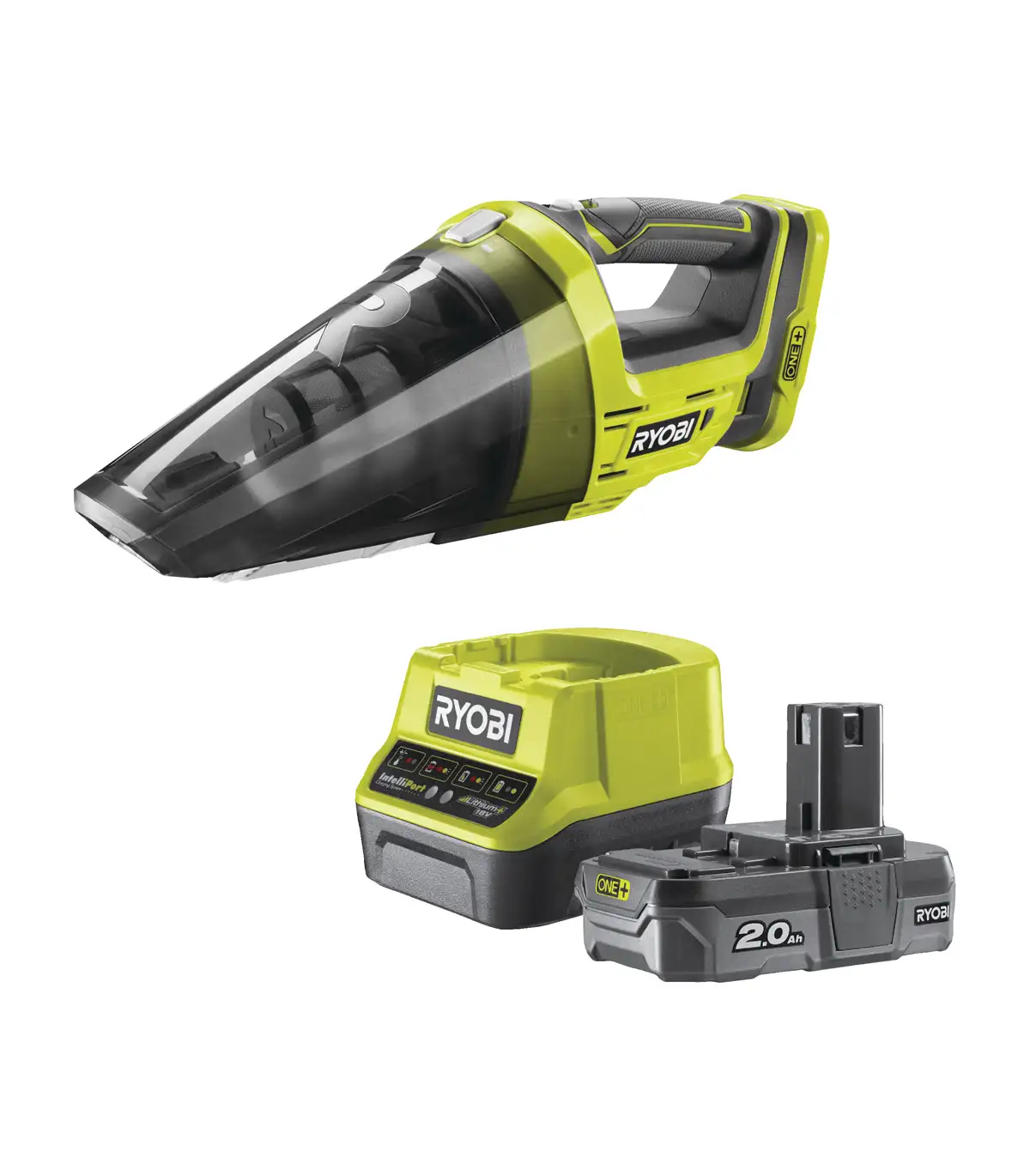 Ryobi Akumulatorski Usisivač 18V One+ U Setu sa Baterijom 2.0 Ah I Punjačem R18Hv-120Gj