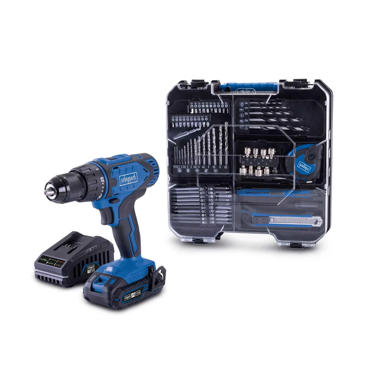Scheppach Aku Bušilica Odvijač sa 74 Komada Pribora 20 V C-Dtb74/1-x - Kit