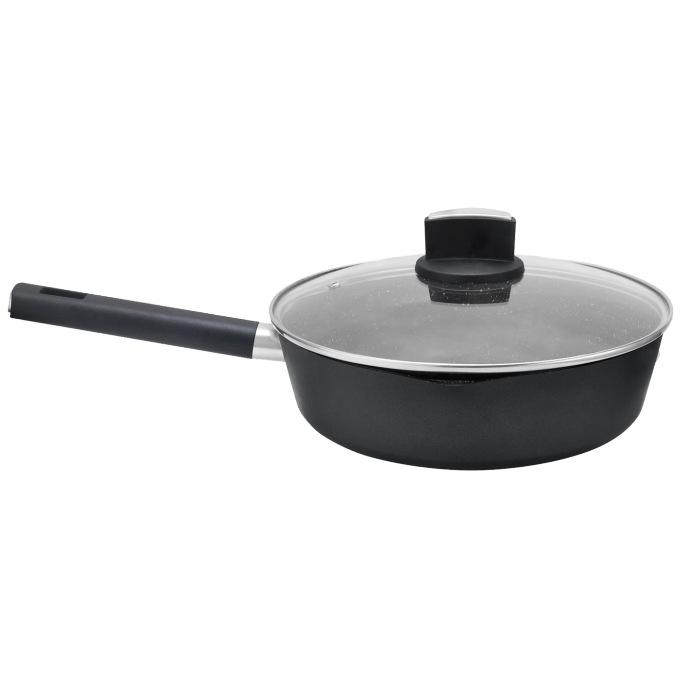 Zilan Tava sa staklenim poklopcem, 26 cm - ZLN0881, Crna