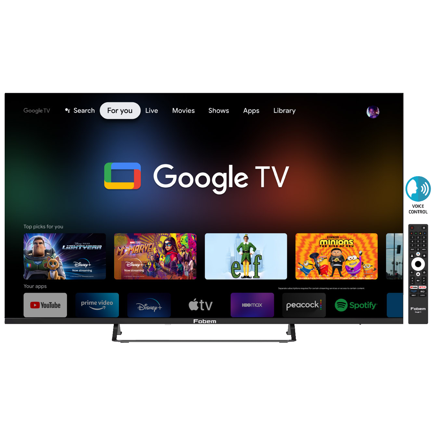 Fobem Televizor MT43EG4000F, 43", Full HD, Smart, Google TV