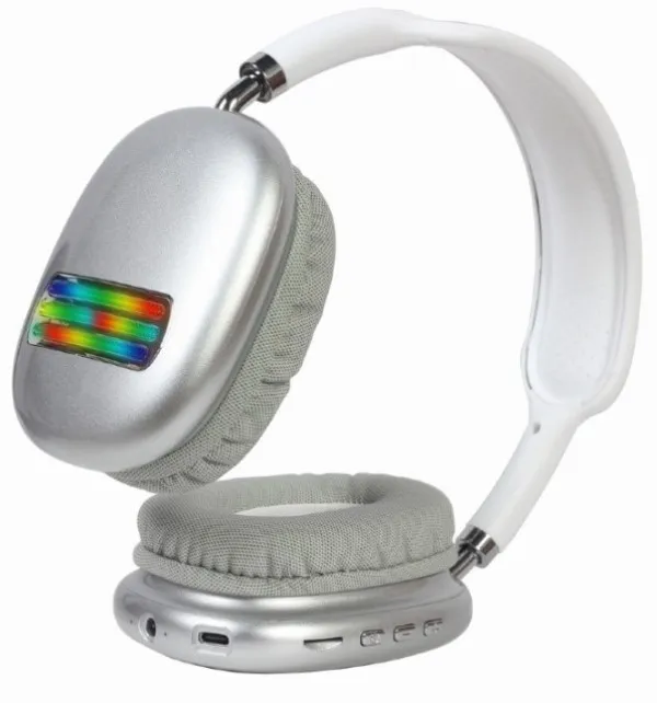 Gembird BHP-LED-02-W V5.0 Bluetooth slušalice za telefon sa mikrofonom, 400mAh/32Ohm, bijele