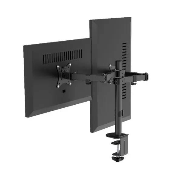 Gembird MA-D2-03 * Gembird podesivi dupli stoni nosač za monitor, nagib, 17-32, 2x9 kg, crni (1849)