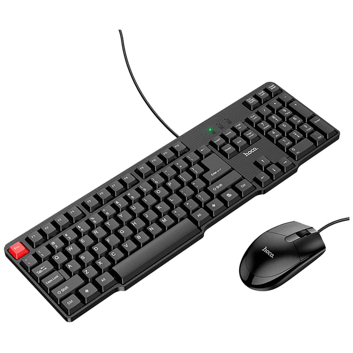 Hoco Tipkovnica + miš, Hoco GM16, set, USB, Crna