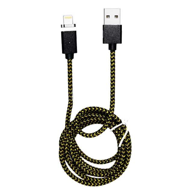iPhone USB data kabl sa magnetom, Crni