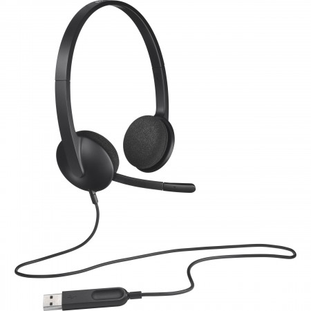 Slušalice sa mikrofonom, Logitech H340, USB, Noise-canceling Rotating microphone, 981-000475/509