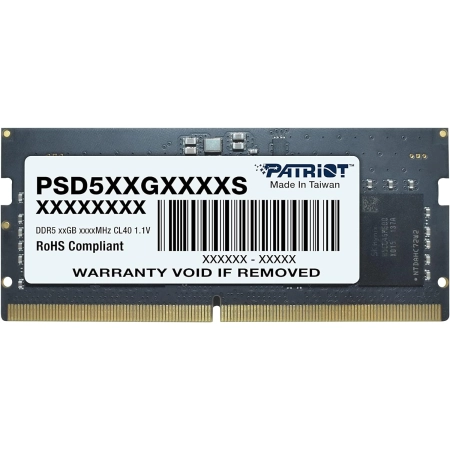 Patriot Memory Signature Line DDR5 SO-DIMM 16GB 5600MHz, Crni