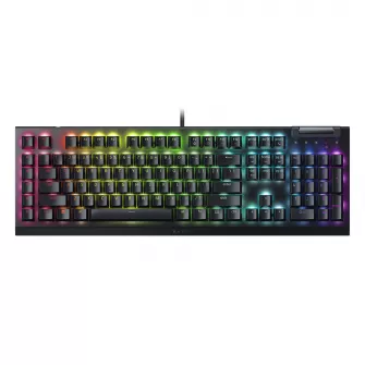 Mehanička tastatura Razer BlackWidow V4 X, zeleni prekidač, crna