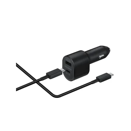 Samsung auto punjač za telefon, Type-C, USB-A, crni