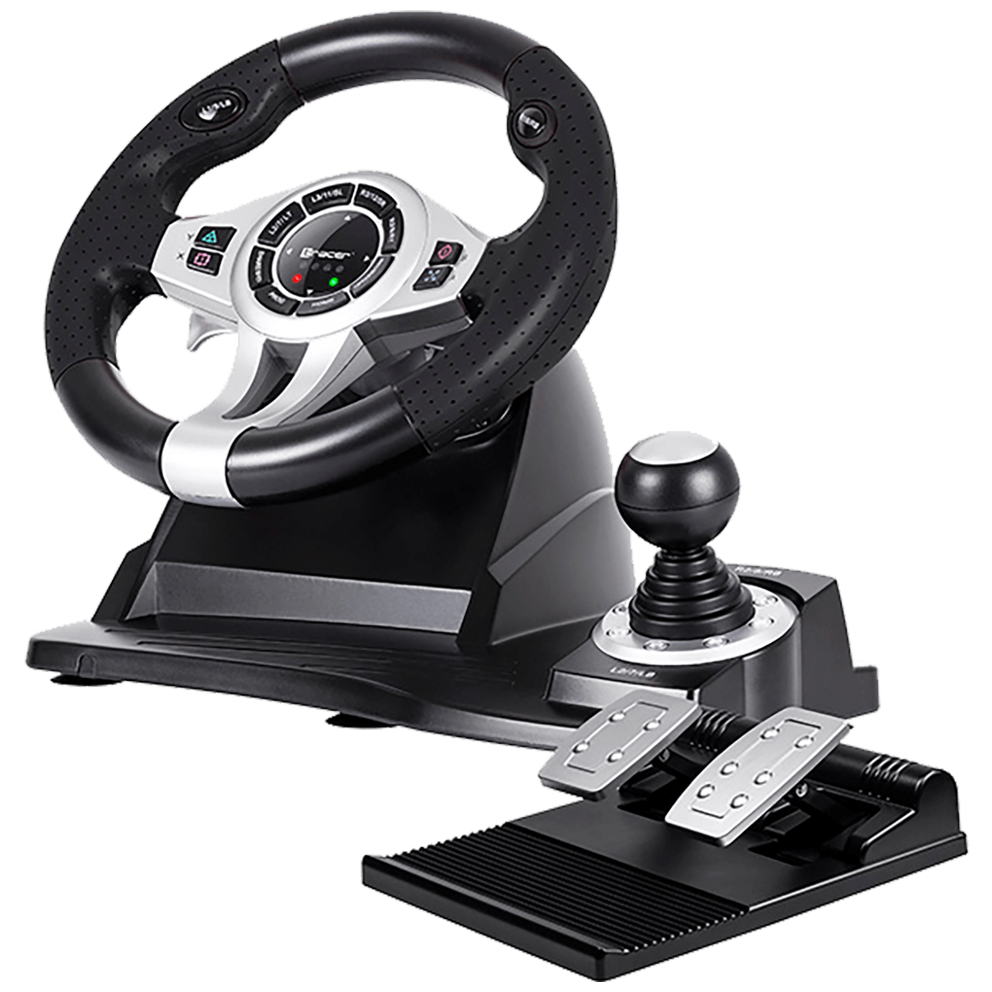 Tracer Gaming volan, 4u1, PC / PS3 / PS4 / X Box ONE - STEERING WHEEL ROADSTER 4 IN 1, Crni