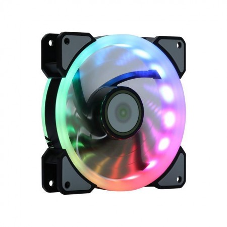 UBIT Ventilator za kućište RGB 120mm, Crni