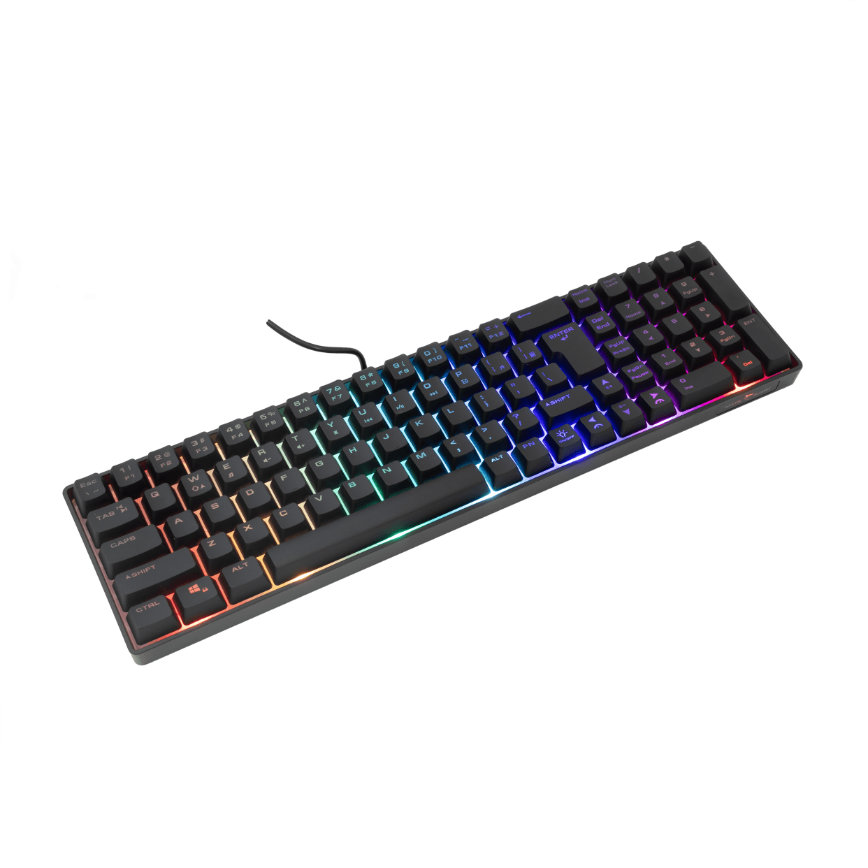 White Shark GK 001114 GLADIUS Pozadinsko osvjetljena gejmerska tastatura, SAD, crna