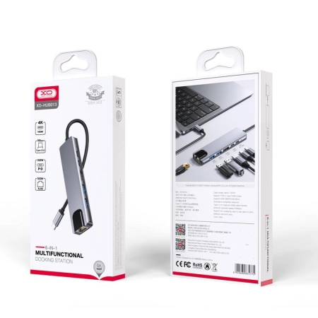 XO HUB013 USB Type-C Multi-hub 6in1