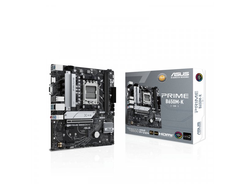 ASUS PRIME B650M-K AM5 mATX MB — AMD B650, DDR5