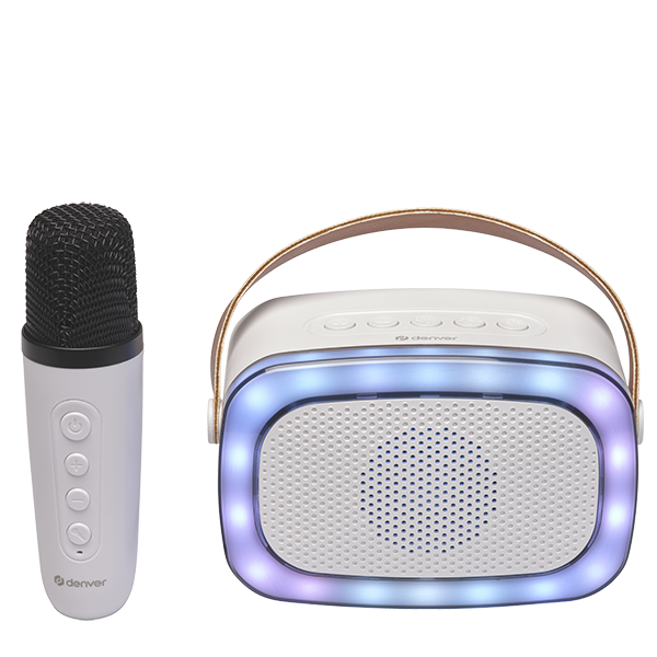 Denver BTM-610 bežični zvučnik s mikrofonom, Bluetooth, stereo, 12W bijela | Ananas