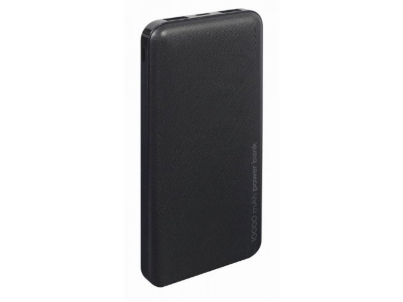 GEMBIRD PB10-02 Power Bank, 10000mAh, 2xUSB, LED, Crna