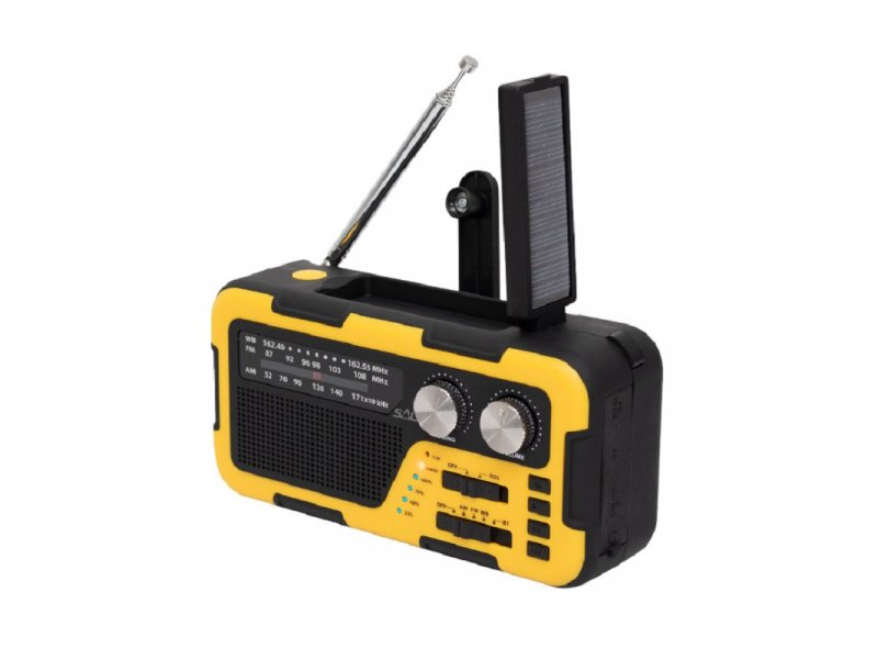 SAL RPH2 Solarni radio AM FM, 5W, žuti