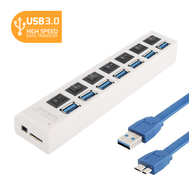 USB 3 HUB 7 portova JWD-U37 beli | Online prodaja | Ananas