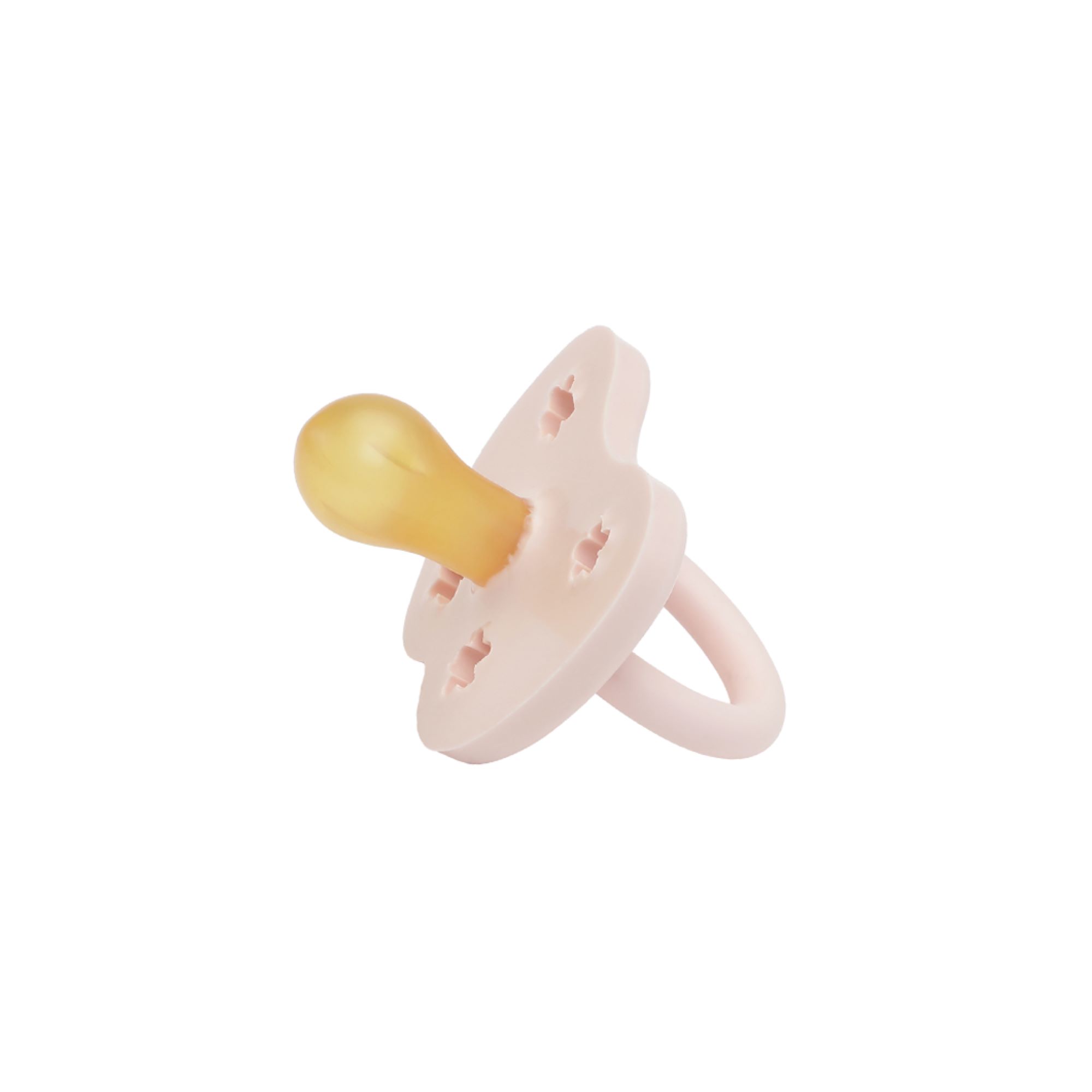 HEVEA Okrugla cucla od prirodne gume, 3-36 meseci, Roze