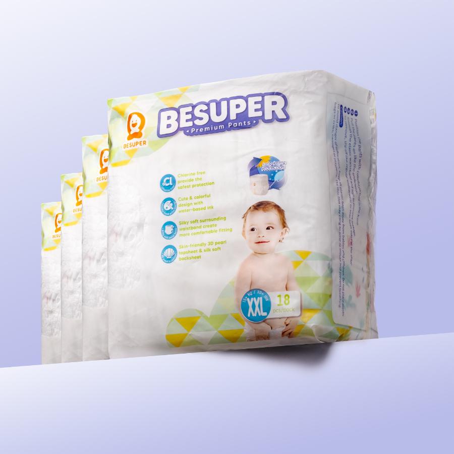 BeSuper Pelene Premium XXL, 15+kg, Mesečno pakovanje, 72/1