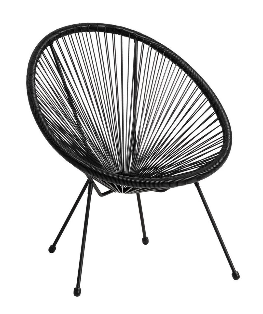 Vrtna stolica Lounge, Crna