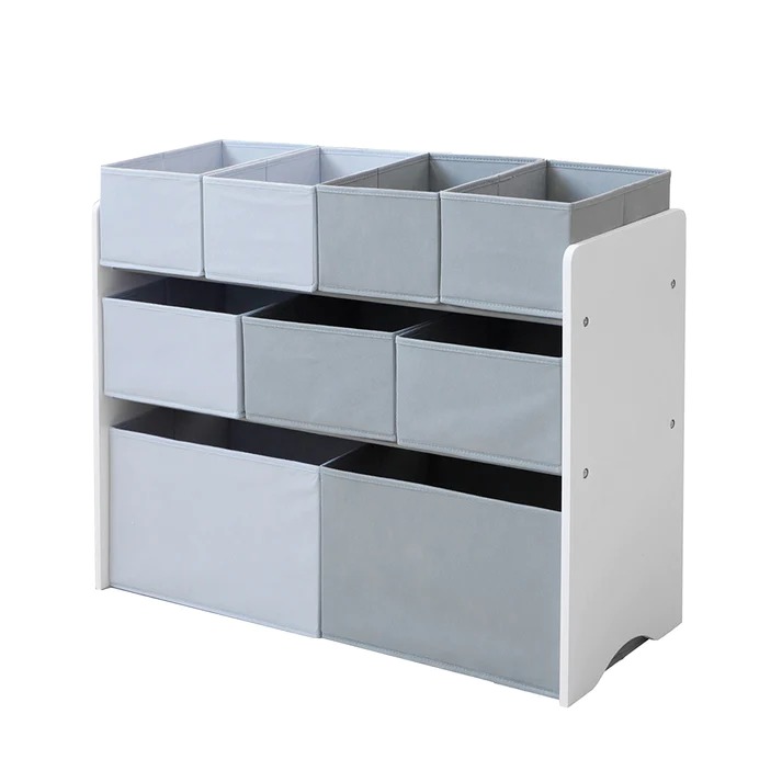 KINDER HOME Organizator za igračke bijelo-sivi