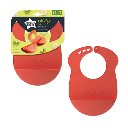 Tommee Tippee Silikonska portikla Roll N Go, Crvena