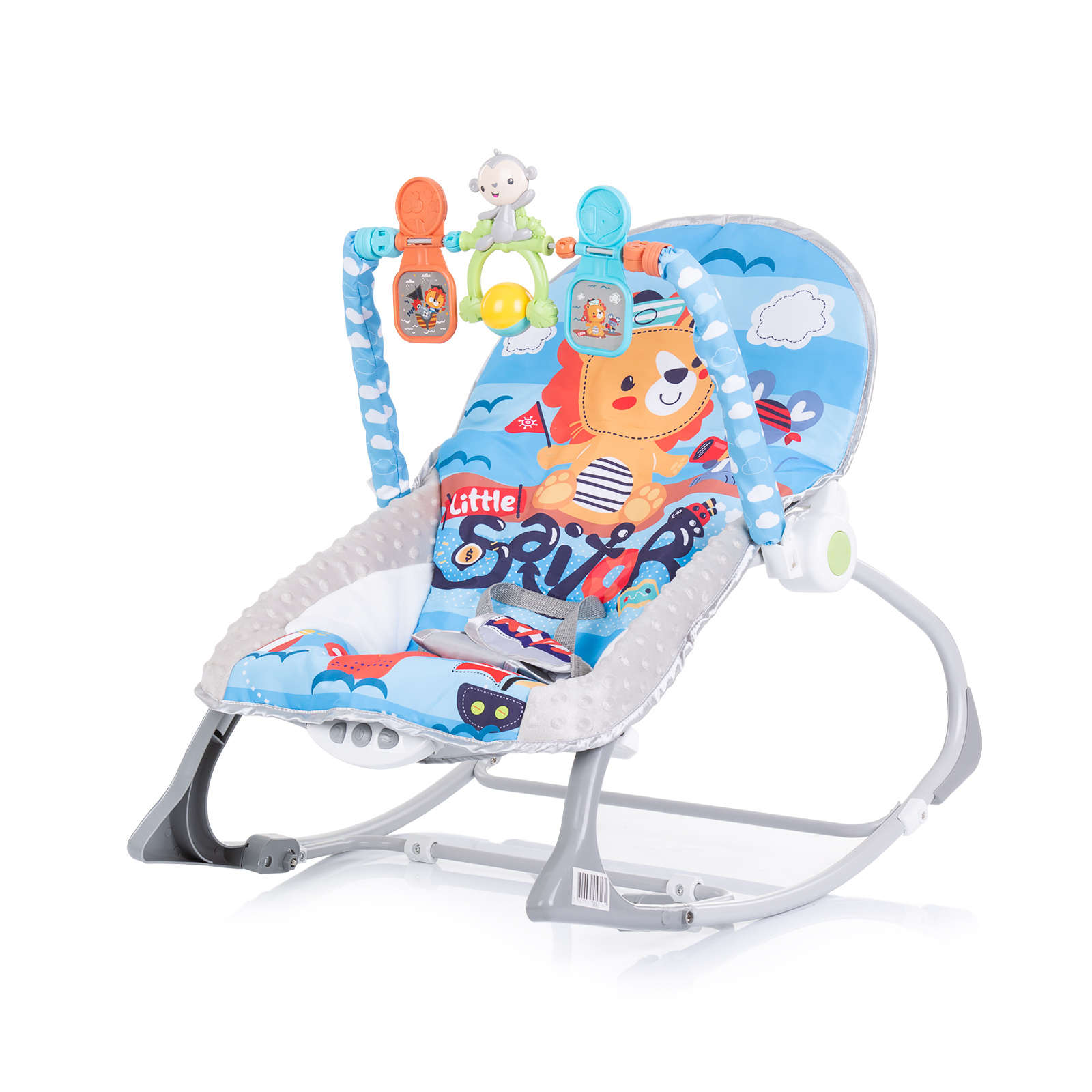 Chipolino Muzička njihalica za bebe Baby Spa, 2u1, Plava