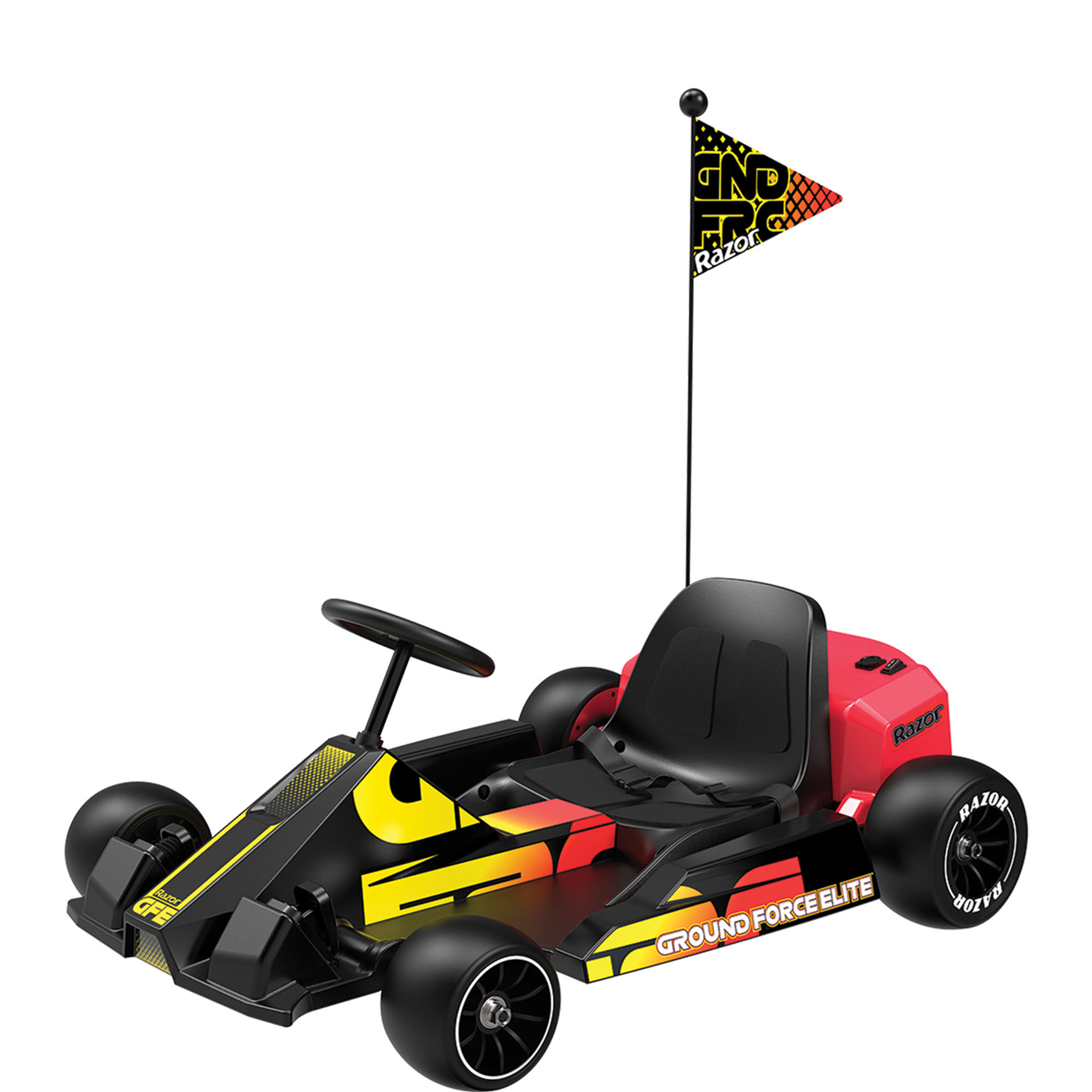 Razor E-karting vozilo za decu, Crno-crveno