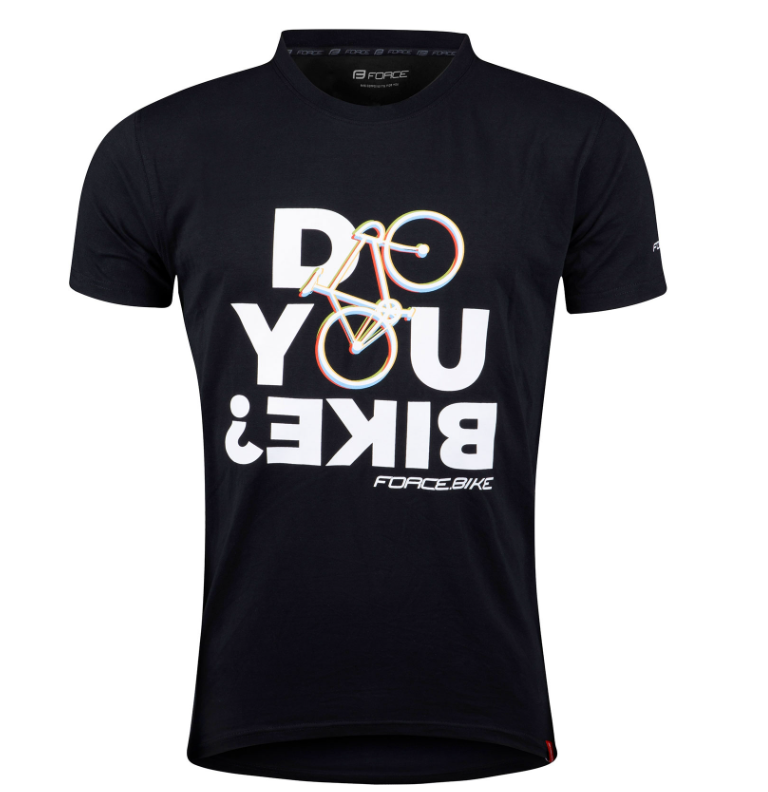 Force Muška majica kratkih rukava Bike, Crna