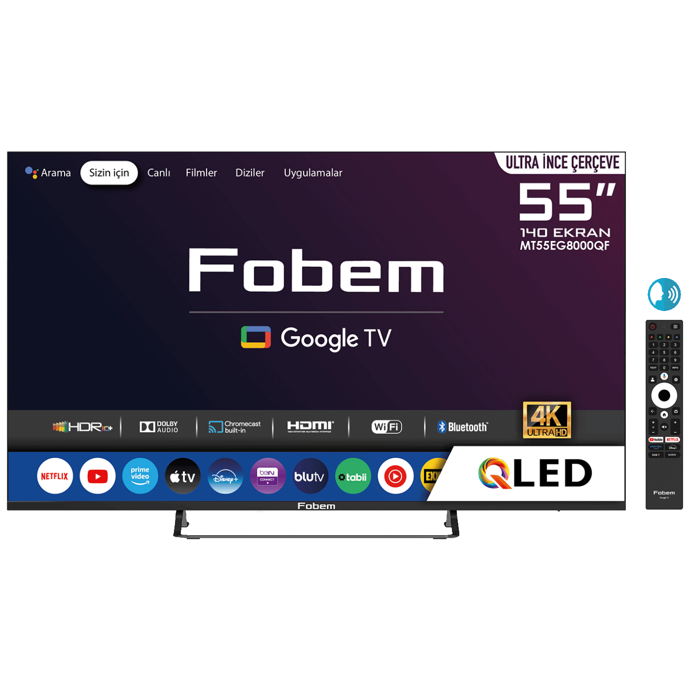Falcom Televizor, 55", 4K UHD 3840x2160, Smart, Google TV