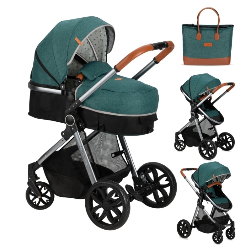MoMi Limuru kolica za bebe 2u1 Green