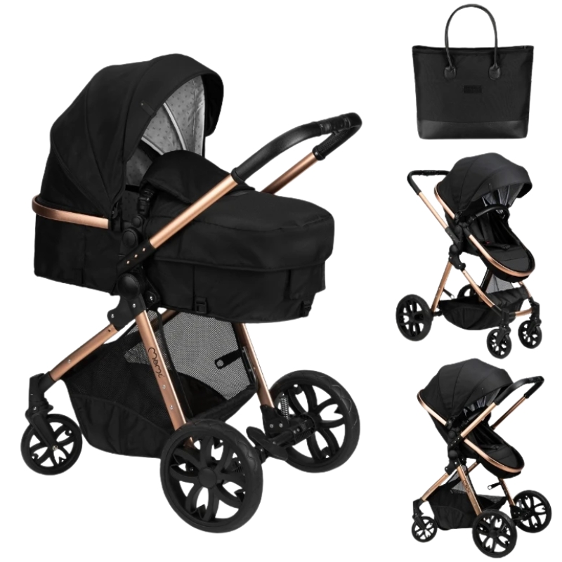 MoMi Limuru kolica za bebe 2u1 Black