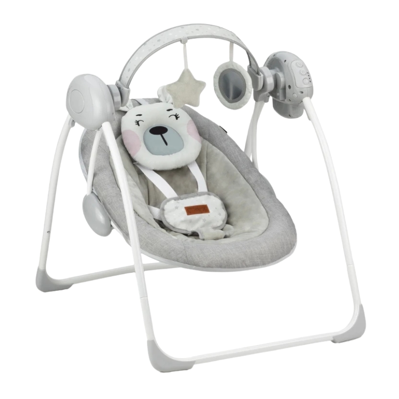 MoMi Liss ljuljaška za bebe Bear Pink, 0-9kg