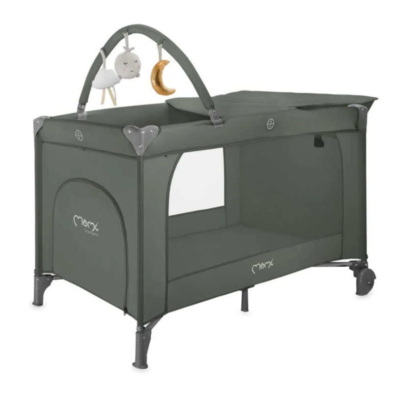 MoMi Belove Plus prenosivi krevetac Dark Green 2 Nivoa